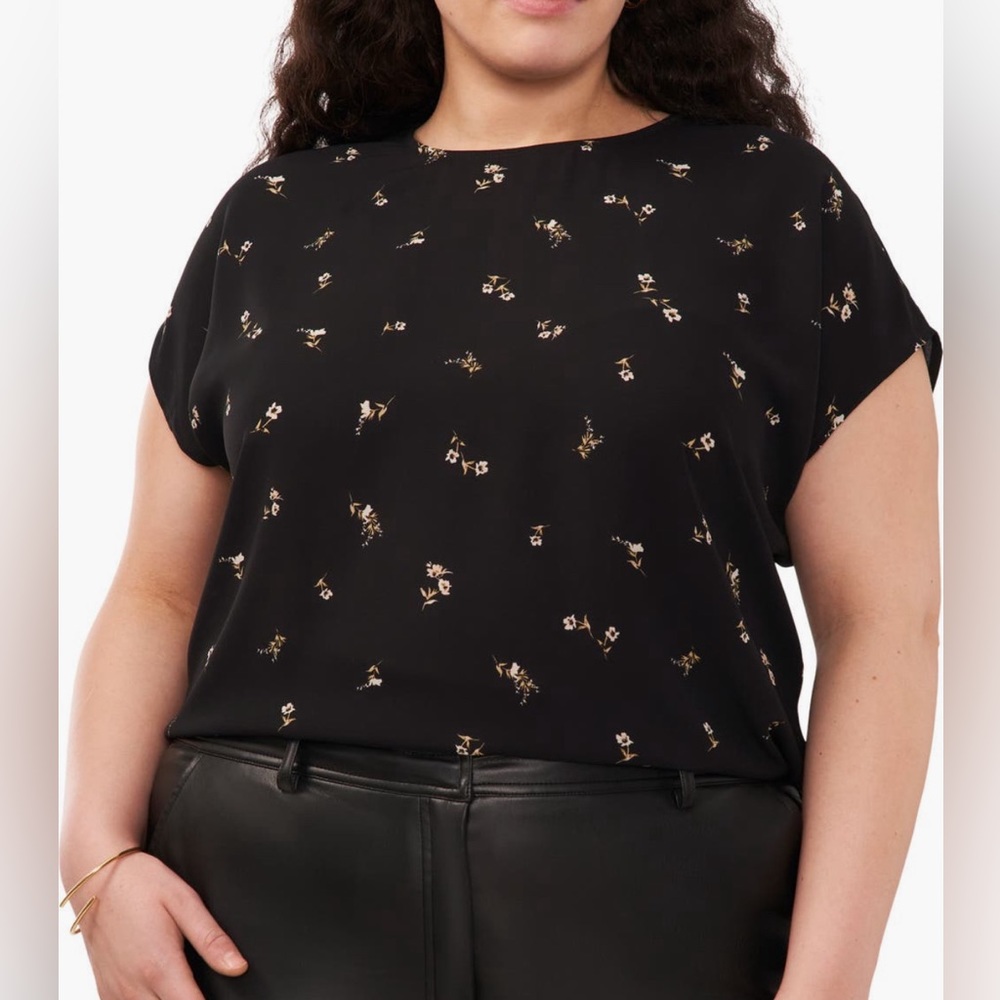 Floral Cap Sleeve Top